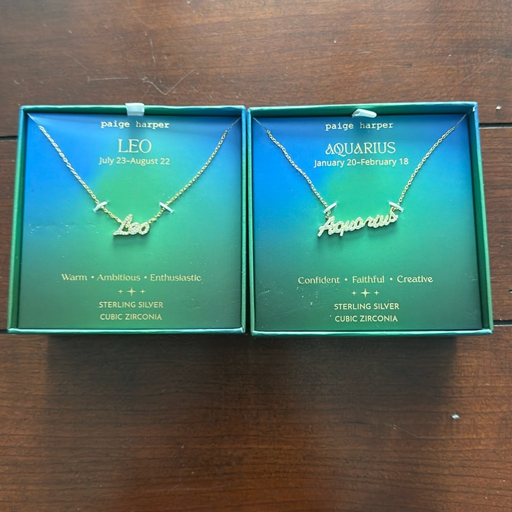Paige Harper astrology necklace